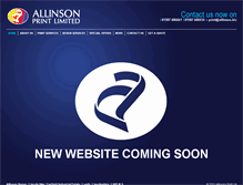 Tablet Screenshot of allinsonprint.com